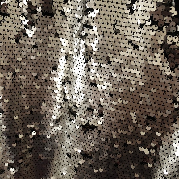 Anthropologie Silver Sequin top - Picture 5 of 8